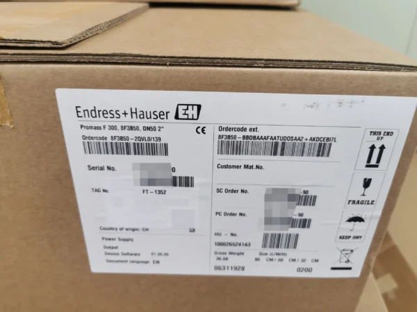 Endress Hauser/E+H Promass F 300 Coriolis mass flow meter - Image 3